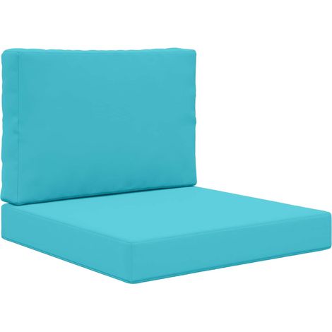 Maison Exclusive - Cuscino per divano da esterno 2 pcs Turchese Poliestere