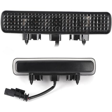 QORVA-Feu de frein LED arrière 3e en hauteur pour Jeep Wrangler JL 2018‑2020 Lentille noire,de