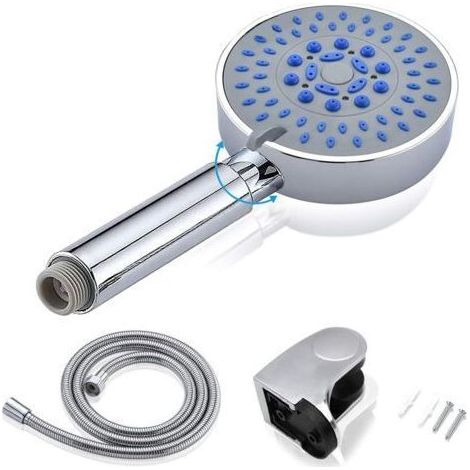 Dusche + Duschschlauch + Duschkopfhalterung, ABS-Duschkopf mit 5 Wassersparmodi (1/5)