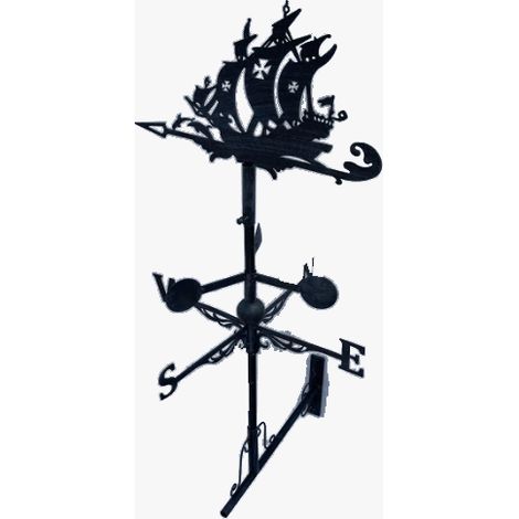 Girouette de toit graphique modèle Bateau avec support universel (1/5)