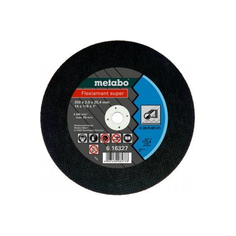 Mola abrasiva METABO Flexiamant SUPER 300 x 2,5 x 25,4 acciaio, TF 41 616328000
