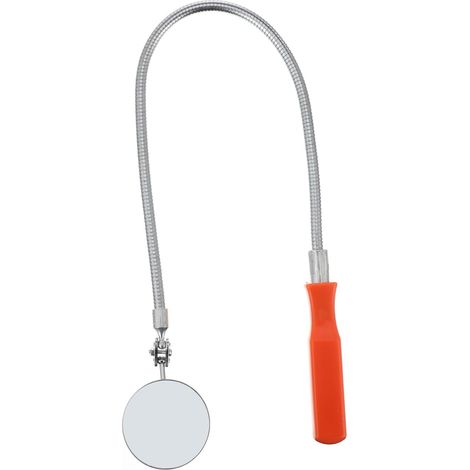 Miroir D'inspection Flexible Télescopique Rond Et Long Pivotant à 360°, Outil D'inspection De Voiture Portable Pour Contrôle Intérieur Et Angles Difficiles (1/5)