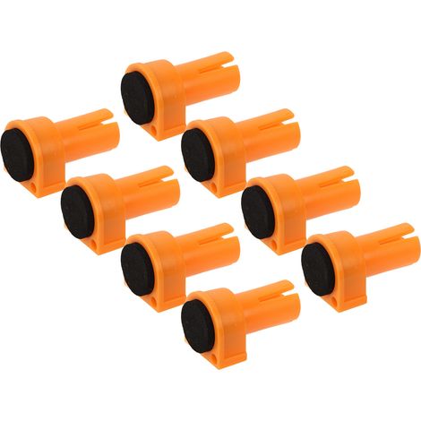 8 Pièces Butée de Banc 19mm, Arrêt de Frein Robuste pour Travail du Bois, Cheville d'Établi Haute Résistance (1/5)