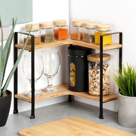 Küchenregal, Ecke, gestuft, für Arbeitsplatte, Schrank, Organizer-Ständer