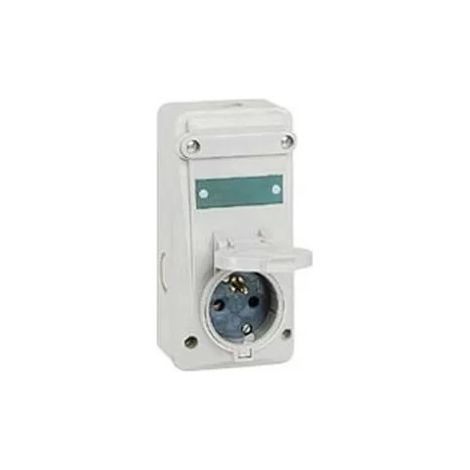 Legrand 053912 – Kombination mit Schutzschalter ML – IP44 – 16 A – 250/250 V – 2PT – Plast