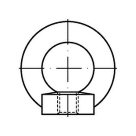 [GEBRAUCHT] B-Ware Reyher Ringmutter Mutter Din 582 C15 E M48 S Stahl Gewinde 48mm
