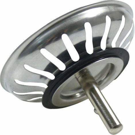 KZQ – Panier pour bonde d'évier 80 mm – Crépine inox SS304 – Bouchon pop-up lavable lave-vaisselle – Évite obstructions et débordements (1/5)