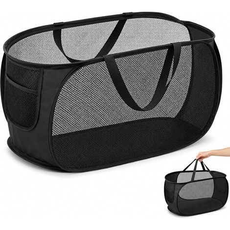 Paniers à Linge Pliable,Corbeilles à Linge Pop up Laundry Et Portable (1/5)