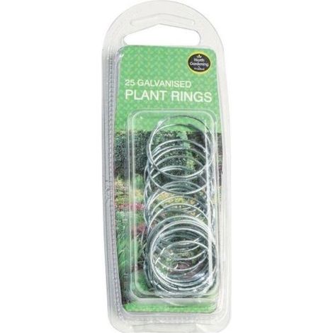 Plant Rings 3cm Diameter Galvanized Pack Of Twenty Five Garland (1/2)