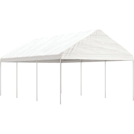 Cenador con techo polietileno  6,69x4,08x3,22 m