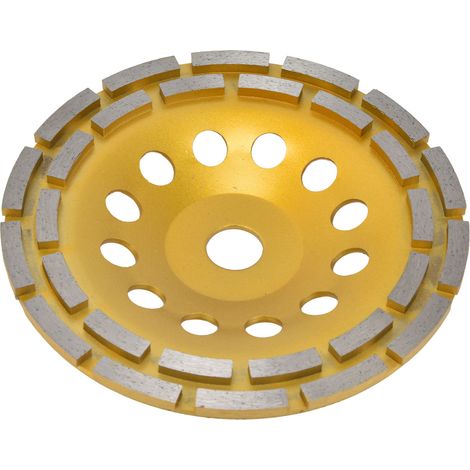Meule diamantée double rangée 180mm pour béton, granit, pierre, marbre et carrelage (1/5)