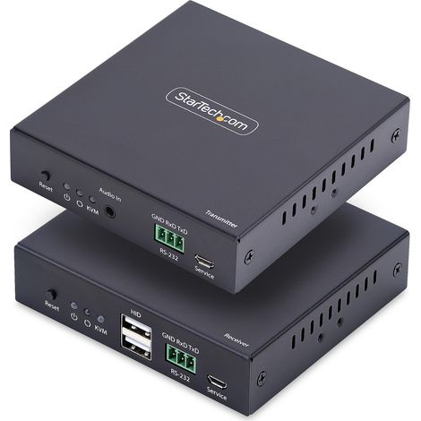 StarTech.com KVM Extender HDMI su Rete IP, Kit Trasmettitore e Ricevitore HDMI 4K 60Hz e USB su Ethernet/Cat6, AVoIP, non