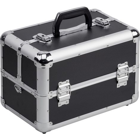 Meister Mehrzweckkoffer 355 x 240 x 225 mm - Viel Stauraum - Einteilbare Kleinteilfächer - Abschließbar - Inklusive 2 Schlüssel & Tragegurt / Kosmetikkoffer / Scherenkoffer / 9095040 (1/9)