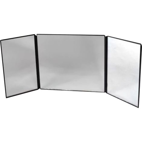 Miroir De Courtoisie Pour Voiture,Miroir de Maquillage Anti-Éblouissement à Triple Accessoire de Maquillage Pliable Esthétique pour Femmes et Filles - Voiture Camion Voyage (1/5)