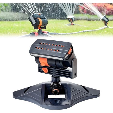 Lawn Sprinkler Square Sprinkler, 4 Modes Automatic Oscillating Sprinkler, Lawn Sprinkler for Garden Watering with 16 Nozzles, Adjustable Swinging Lawn Sprinkler, for Lawns and Surfaces (1/5)