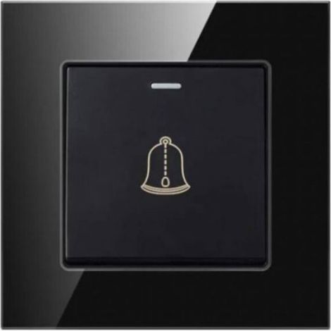 Bouton poussoir en verre trempé 220-250V – design élégant pour hôtel & maison (1/4)