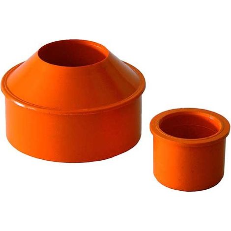 Aumento interno concentrico in pvc : Diametro - 40x50 (1/2)