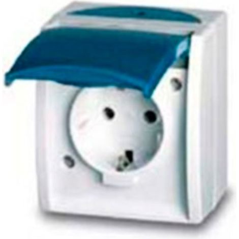 Niessen Ocean Series schuko surface socket with waterproof cover 3088 (1/2)