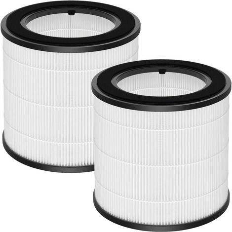Lot de 2 filtres HEPA de rechange compatibles avec purificateur d'air Philips 800 Series AC0830/10 AC0820/30 AC0820/10 AC0819/10, filtre HEPA H13-True-Hepa et pré-filtre en nylon, numéro de pièce (1/5)