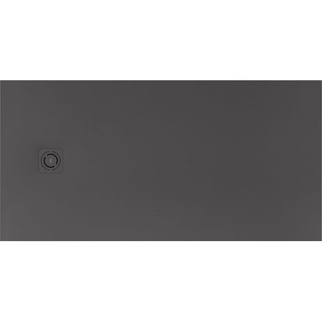 Receveur de douche extra plat en Stonex® "Terran-N"+Grille "Twist"-2000x1000mm - Onyx (1/2)