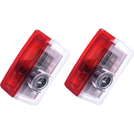 Ulisem2PCS Car LED Projecteur Liuer Ghost Shadow Logo Lampe 3D Voiture Lumière D'entrée D'éclairage Bienvenue laser Projecteur (1/4)