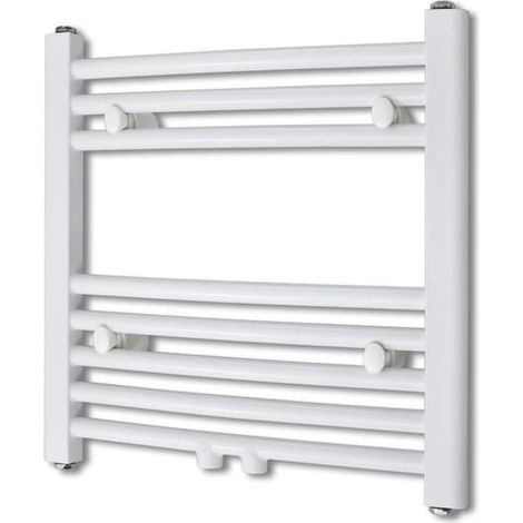 Porte-serviettes incurvé pour chauffage central 480x480mm + connecteur (1/5)