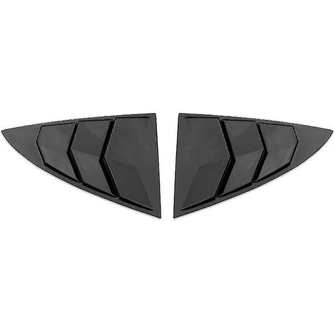 Pour les pièces de modification extérieure à paillettes triangulaires arrière de la persienne en Y, noir brillant, A-- (1/5)
