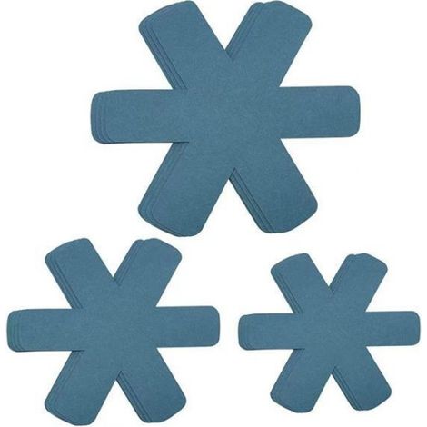 Lot De 12 Protège-poêles En Feutre Réglables Antidérapants Pour Poêles, Protection Contre Les Rayures (bleu) SEPARATEUR (1/4)