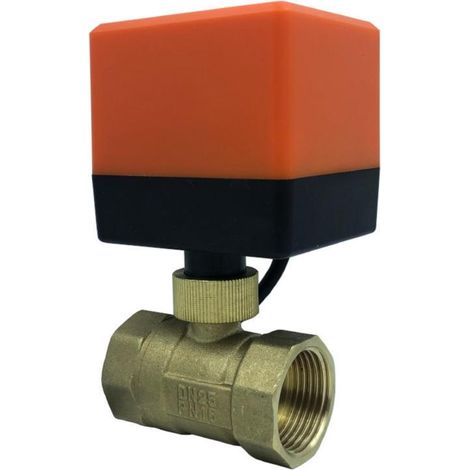 Electric ball valve 3-wire 2-control 2-way miniature NPT thread fan coil electric valve DN25 (1/5)