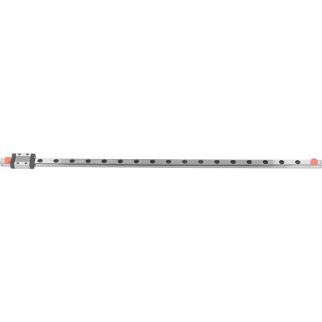 Miniatur-Linearschlitten aus Stahl (400 mm) mit Schlittenblock, Linearführungsschiene für kompakte Geräte und miniaturisierte Vorrichtungen. (1/5)