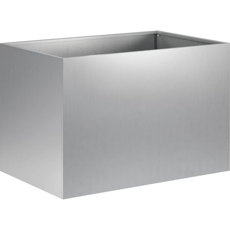 Cache-pot de jardin Argenté 50 x 40 x 40 cm Acier galvanisé vidaXL