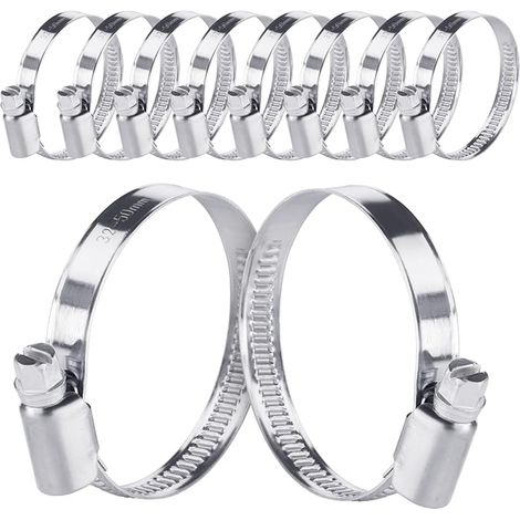 Colliers de Serrage en Acier inoxydable 35-50mm avec Largeur de bande 9mm (1/3)