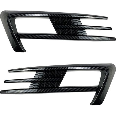 Per Golf 7 MK7 2014 2015 2016 2017 Paraurti Griglie fendinebbia Copertura fendinebbia Motivo sopracciglia Fibra (1/4)