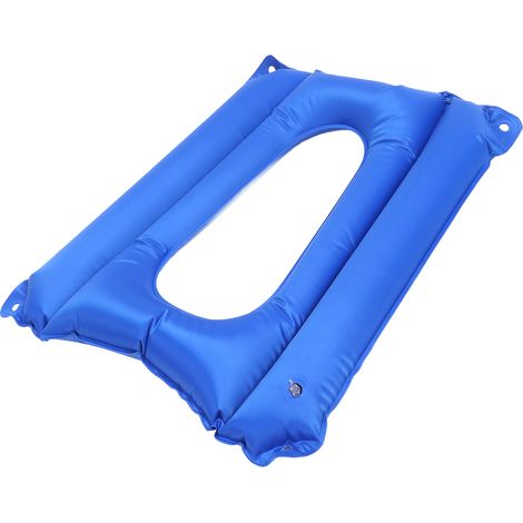 Coussin de siège de toilette gonflable, anti-escarres, pliable et étanche. (1/5)