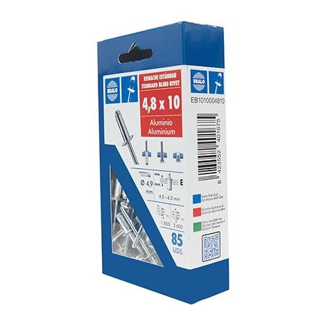 RIVETTO BLISTER 85 PZ - 4,8X10 MM