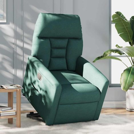 Fauteuil de Salon,Chaise,Fauteuil inclinable électrique vert foncé tissu CFW896638 (1/5)