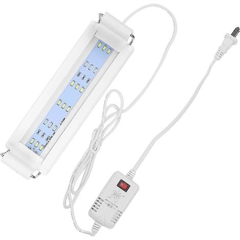 Support de lampe pour aquarium, plantes aquatiques, ultra-mince, haute luminosité, lampe LED pour aquarium, prise américaine 110-240V( (1/3)