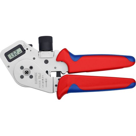 KNIPEX 97 52 63 DG Pinza a quattro punzoni per contatti torniti con manici multicomponente cromata 195 mm