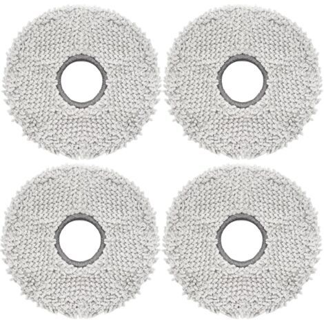 DTEKGAZ - 4 Reinigungstücher für Eureka J15 Pro Ultra Saugroboter, Ersatzteile, waschbare Mikrofasertücher (1/4)