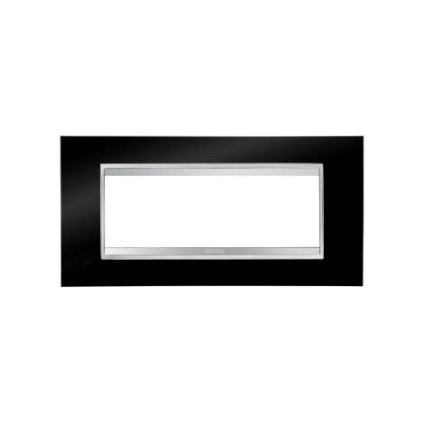 PLAQUE LUX 6P NOIR TONER GEWISS GW16206TN