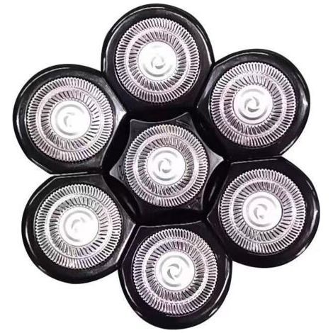 Rasoir électrique flottant à 7 têtes, facile à installer, avec tondeuse à barbe et tondeuse à cheveux. (1/3)
