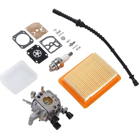 Kit Carburateur Bougie Filtre à Air Ligne Carburant Joint Accessoires pour Débroussailleuse STIHL FS120 (1/5)