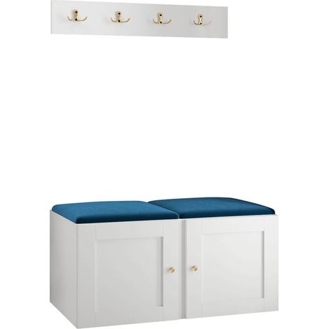 Conjunto para recibidor Hartford 376, Manila 26, 0x0x0cm, Tapiz, MDF, Aglomerado laminado, Colocada, Montada en la pared (1/5)