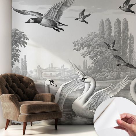 Fotomurale adesivo stickers - per camera da letto - per corridoio - decorazione casa moderna Paesaggio classico 250x250 cm (1/5)
