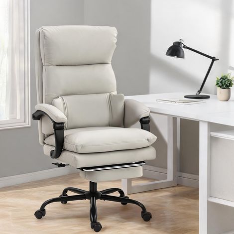 Chaise de bureau en similicuir acier 66 x 60 x 121 cm (1/5)