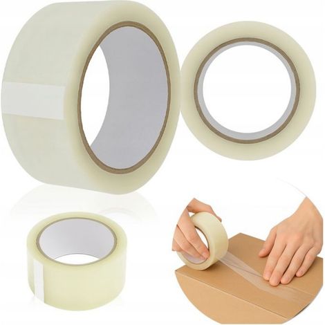 Ruban Adhesif Thermofusible - 45 mm x 100 m - Pour Emballage Colis - Transparent (1/5)