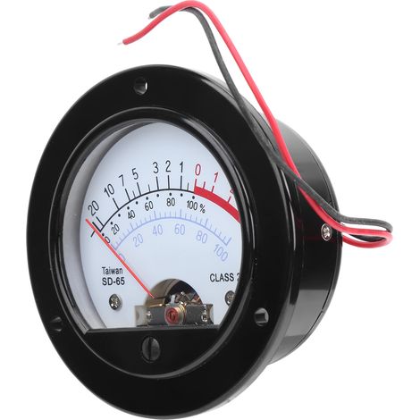 Compteur VU SD-65 Vintage Aiguille Voltmètre Niveau Audio avec Rétroéclairage Jaune (1/5)