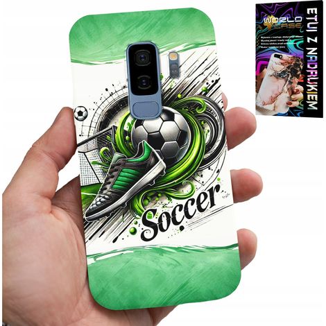 Coque pour Samsung Galaxy S9 Plus - motif football, étui ballon de football + film protecteur (1/5)