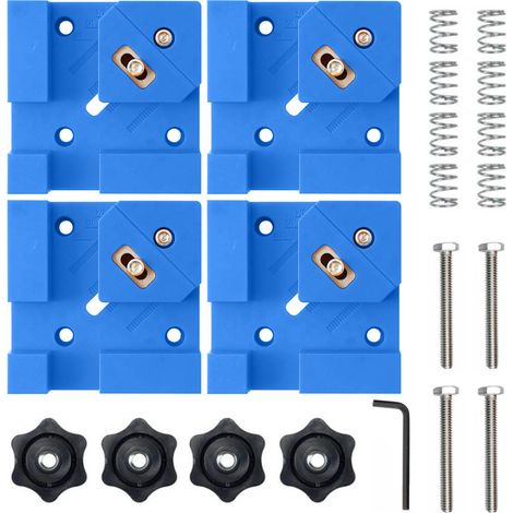 Serre-joint d'Angle Réglable à 90° – Pour Cadres et Assemblage Menuiserie, Plusieurs Couleurs au Choix (21cm, 720g, Lot de 4, Bleu) (1/5)