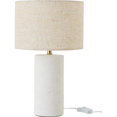 Lampe à Poser en Céramique "Felicia" 37cm Blanc (1/4)